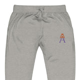 Alotofit Royal A Orange/Purple Embroidered Logo Unisex fleece sweatpants