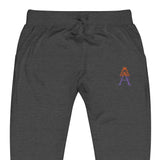 Alotofit Royal A Orange/Purple Embroidered Logo Unisex fleece sweatpants