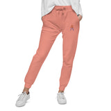 Alotofit Royal A Orange/Purple Embroidered Logo Unisex fleece sweatpants