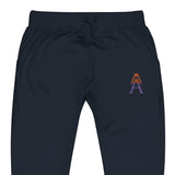 Alotofit Royal A Orange/Purple Embroidered Logo Unisex fleece sweatpants