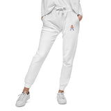 Alotofit Royal A Orange/Purple Embroidered Logo Unisex fleece sweatpants
