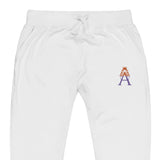 Alotofit Royal A Orange/Purple Embroidered Logo Unisex fleece sweatpants