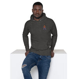 Alotofit Royal A Orange/Purple Embroidered Logo Unisex Hoodie